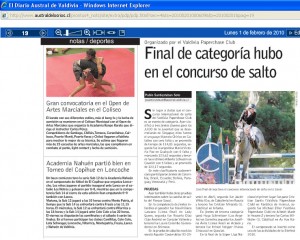 Lee más sobre el artículo Sobre la clasificatoria sudamericana para los Juegos Olímpicos de la Juventud 2010, Valdivia, Chile