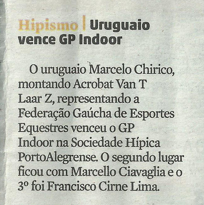 Lee más sobre el artículo Uruguaio vence GP Indoor